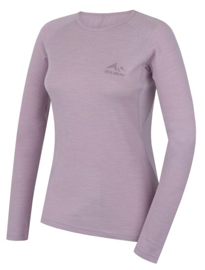 Husky Merino termoprádlo triko Mertee L Light Purple Velikost: L