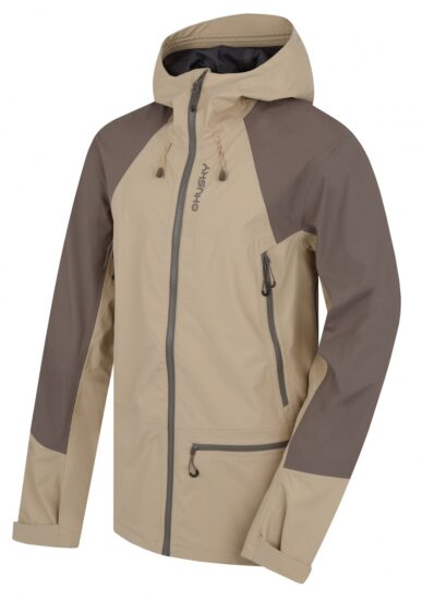 Husky Pánská hardshell bunda Nanola M beige/grey Velikost: XXL