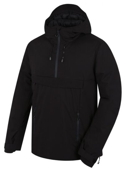 Husky Pánská hardshellová plněná bunda Nesebi M black Velikost: XXXL