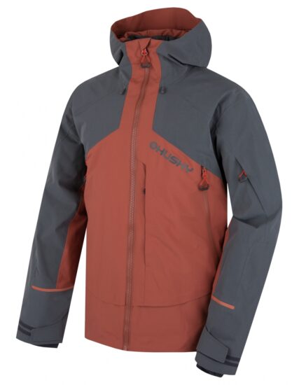 Husky Pánská lyžařská bunda Geilo M brown/grey Velikost: XL