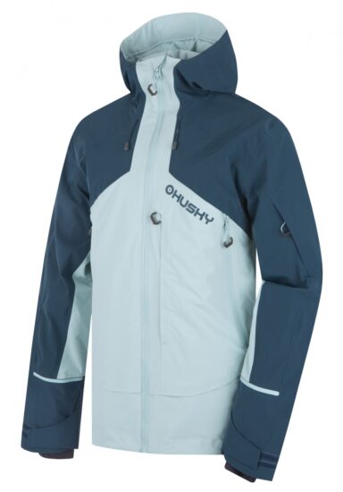 Husky Pánská lyžařská bunda Geilo M mint/blue Velikost: XL