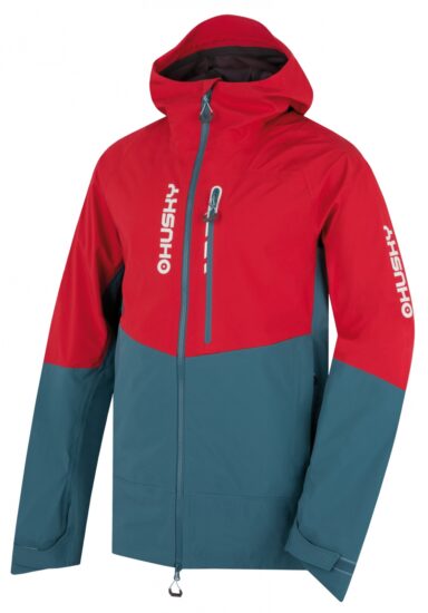 Husky Pánská lyžařská bunda Nicco M red/turquoise Velikost: XL