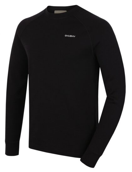 Husky Pánská merino mikina Aron M black Velikost: S