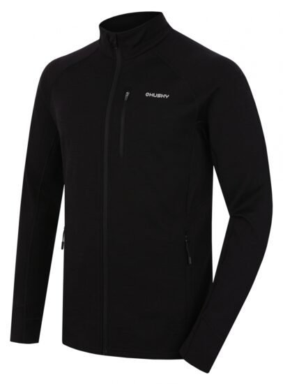 Husky Pánská mikina z merino vlny Alou M black Velikost: M