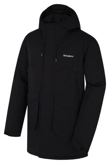 Husky Pánský hardshellový plněný kabát Narvik M black Velikost: S