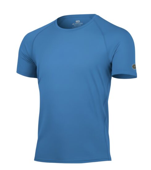 LASTING pánské merino triko QUIDO modré Velikost: XXL