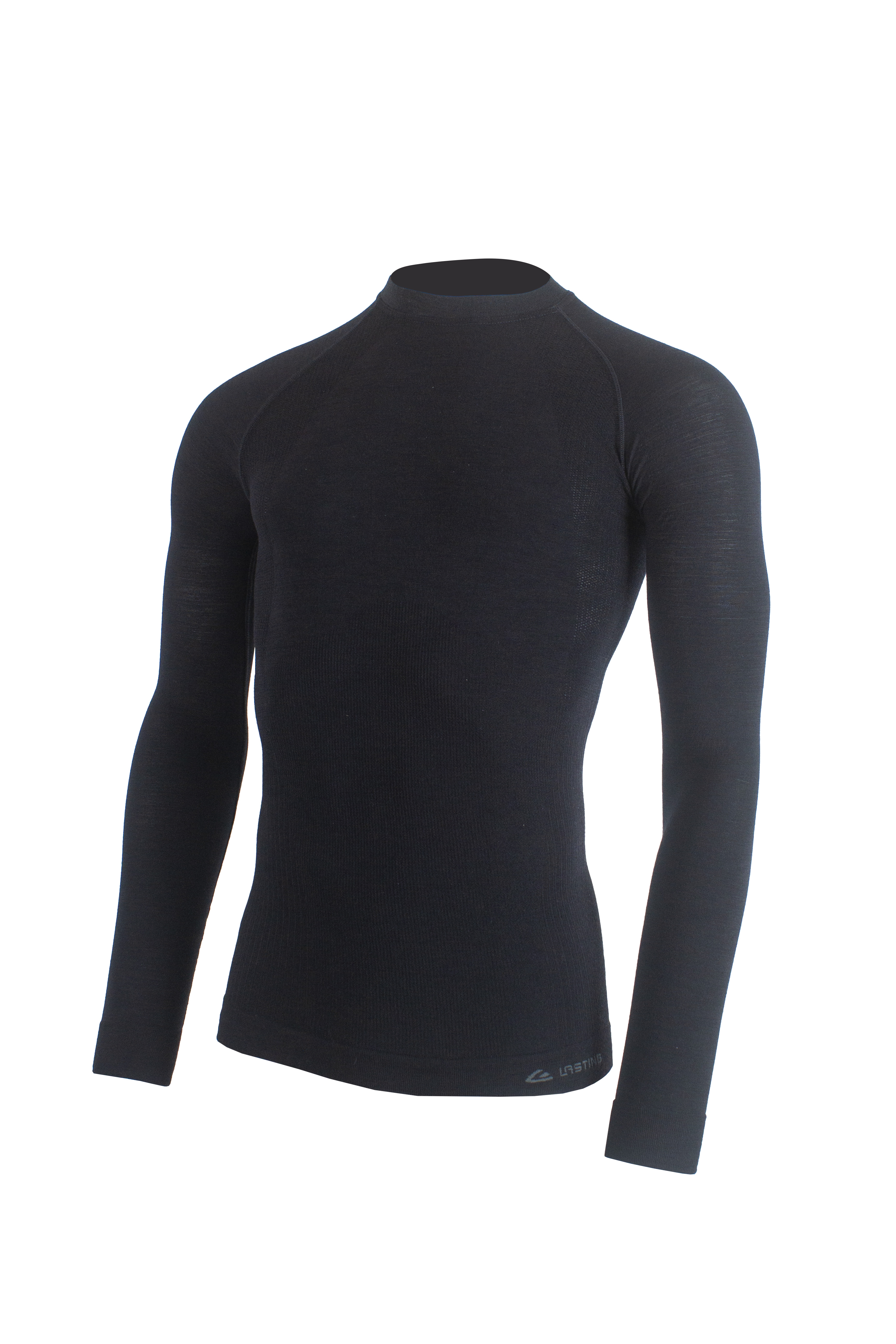 Lasting WAPOL 9999 černé pánské merino triko Velikost: L/XL