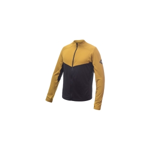 SENSOR COOLMAX THERMO pánská mikina celozip černá/mustard Velikost: M