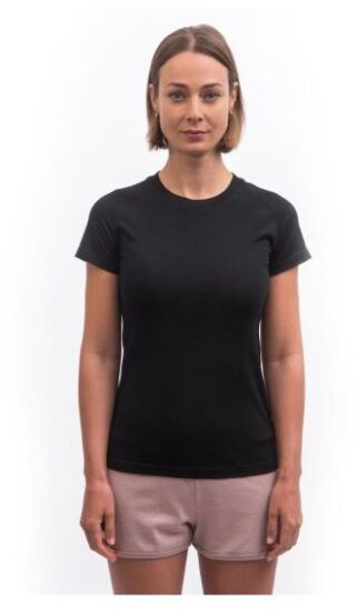 SENSOR MERINO ACTIVE NO LOGO dámské triko kr.rukáv černá Velikost: M - Obrázek 2