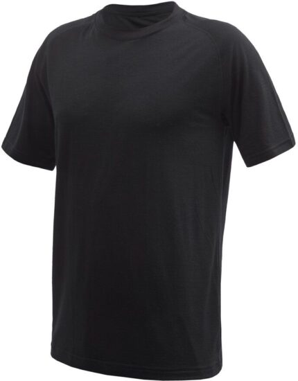 SENSOR MERINO ACTIVE NO LOGO pánské triko kr.rukáv raglan černá Velikost: S