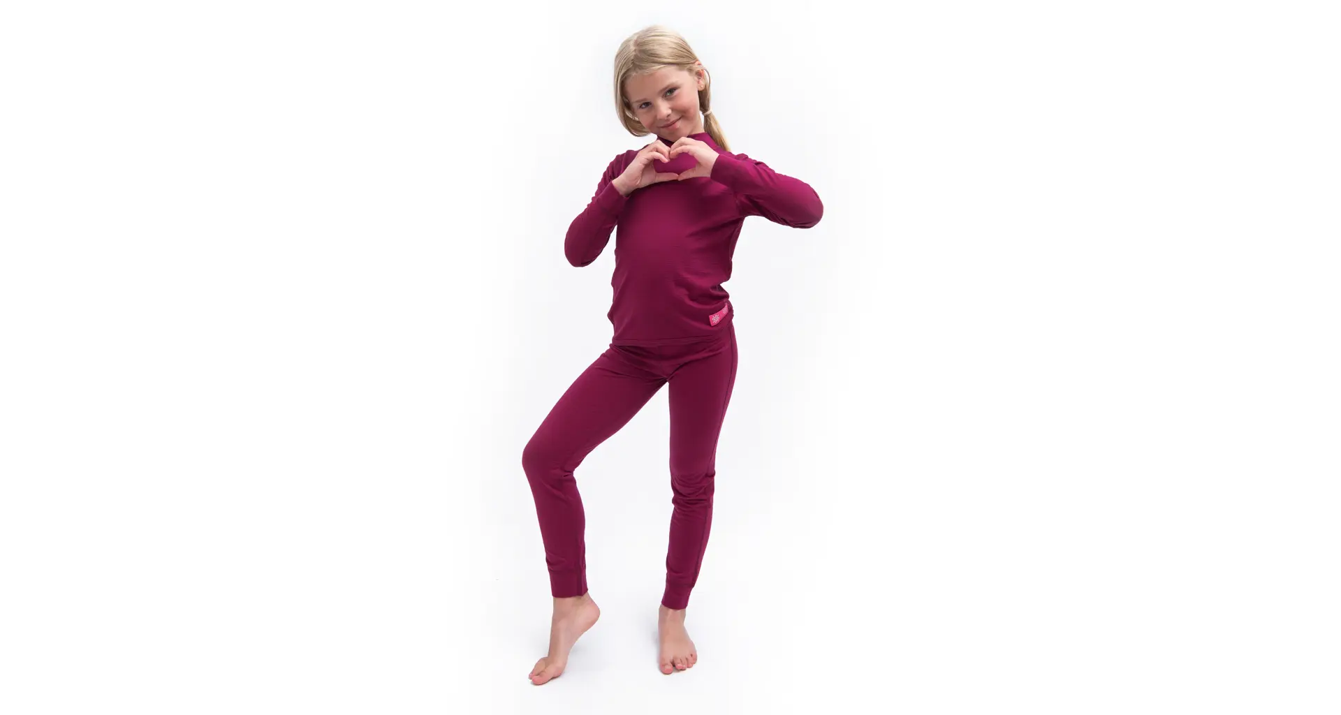 SENSOR MERINO ACTIVE SET junioský triko dl.rukáv + spodky lilla Velikost: 160 - Obrázek 2
