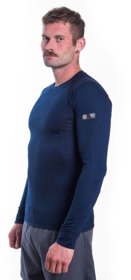 SENSOR MERINO ACTIVE pánské triko dl.rukáv deep blue Velikost: L 8592837092386 - Obrázek 2