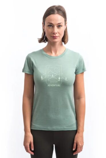 SENSOR MERINO AIR SAY YES dámské triko kr.rukáv basil green Velikost: XL - Obrázek 2