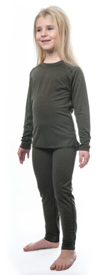 SENSOR MERINO AIR SET dětský triko dl.rukáv + spodky olive green 23200036-00 Velikost: 130 8592837094366 - Obrázek 2