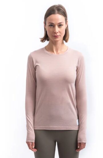 SENSOR MERINO CORDURA dámské triko dl.rukáv dusty pink Velikost: XL - Obrázek 2