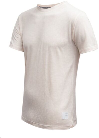 SENSOR MERINO LITE pánské triko kr.rukáv mottled beige Velikost: XXL