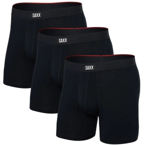 Saxx VIBE XTRA BOXER BRIEF FLY 3PK black Velikost: M